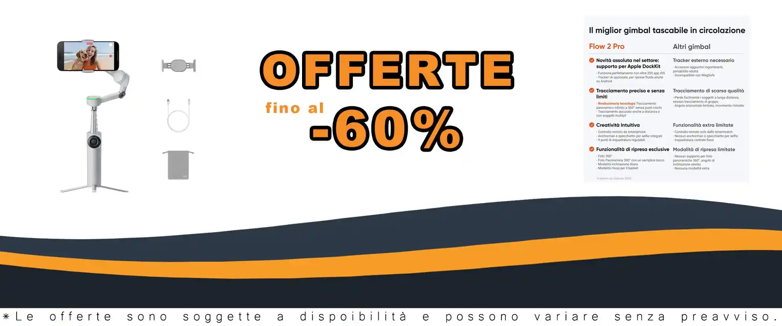 Gimbaletto innovativo Flow 2 Pro Grey AI